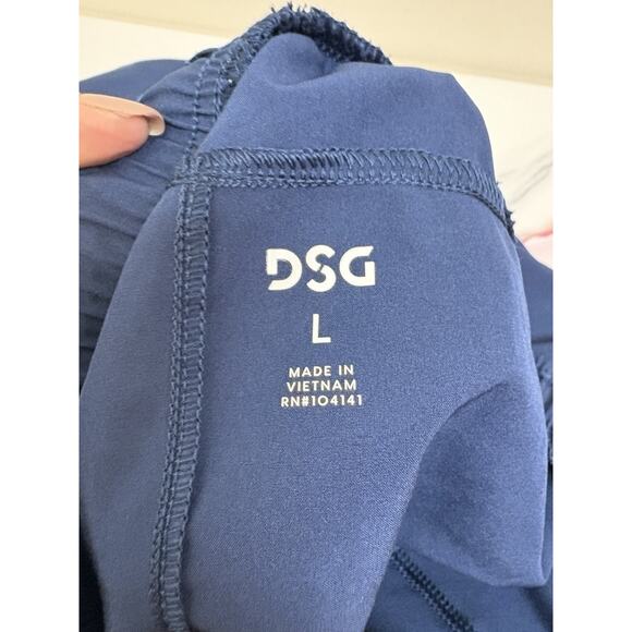 DSG Mens Navy Athletic Joggers Quick Dry Stretch Pants Size L - Picture 4 of 5